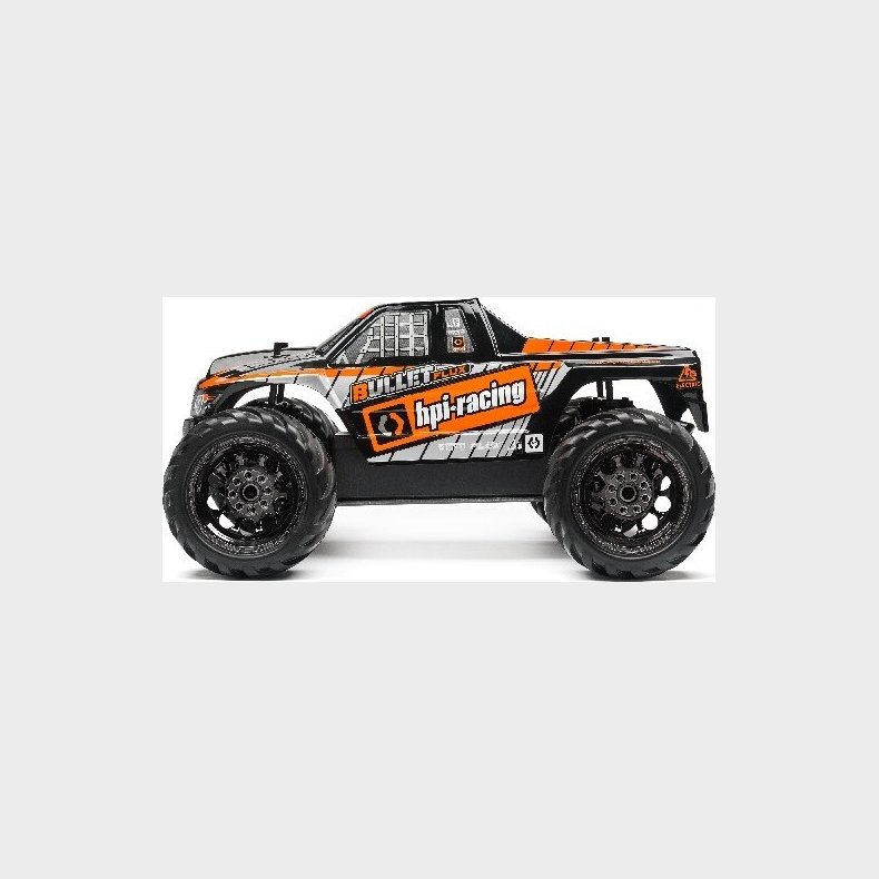 Bullet Mt Clear Body W/ Nitro/flux Decals - Hp115515 - Hpi Racing