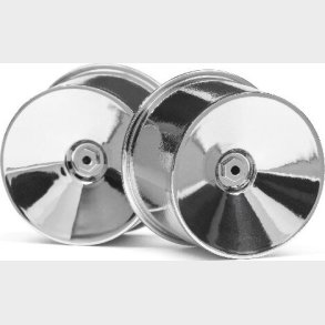 Q32 Dish Wheel Set (chrome/22x14/4pcs) - Hp116020 - Hpi Racing