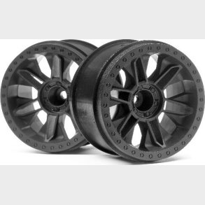 6-shot St Wheel (black/2pcs) - Hp116528 - Hpi Racing