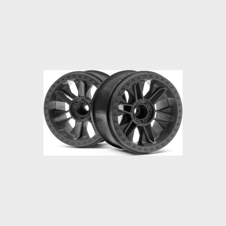 6-shot St Wheel (black/2pcs) - Hp116528 - Hpi Racing