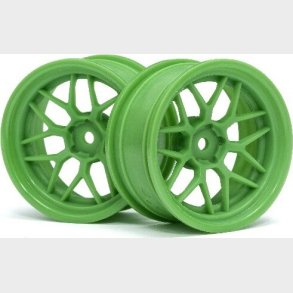 Tech 7 Wheel Green 52x26x+6mm Offset (2pcs) - Hp116531 - Hpi Racing