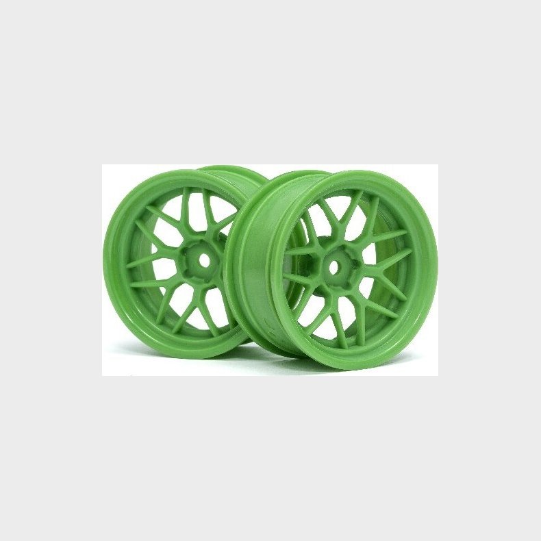Tech 7 Wheel Green 52x26x+6mm Offset (2pcs) - Hp116531 - Hpi Racing