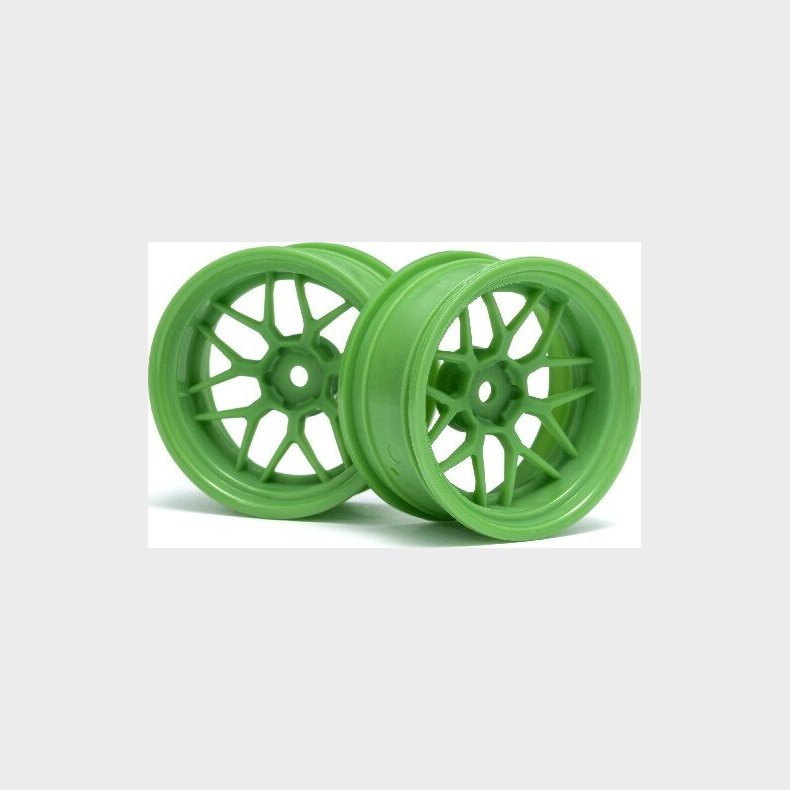 Tech 7 Wheel Green 52x26x+9mm Offset (2pcs) - Hp116532 - Hpi Racing