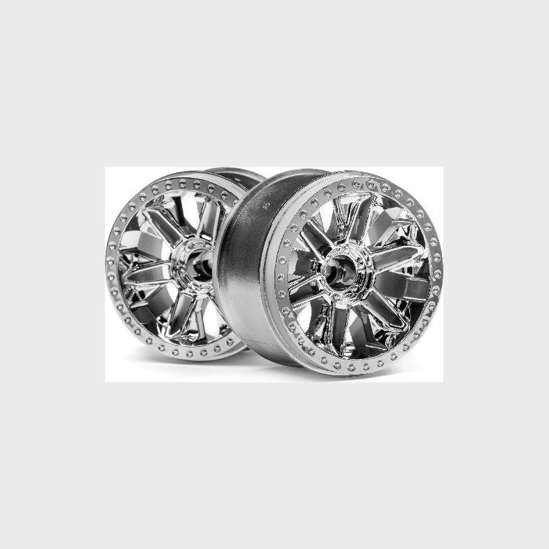 6-shot St Wheel (chrome/2pcs) - Hp116736 - Hpi Racing