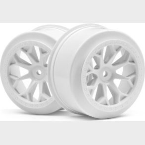 8-shot Sc Wheel (white/2pcs) - Hp116741 - Hpi Racing