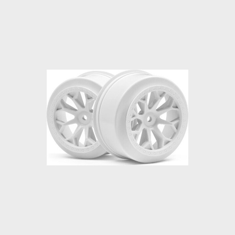 8-shot Sc Wheel (white/2pcs) - Hp116741 - Hpi Racing