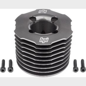 Aluminum Heatsink Head (gunmetal/f5.9) - Hp117268 - Hpi Racing