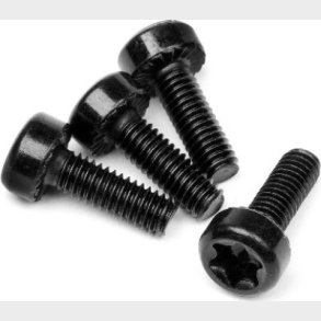 Wide Cap Head Torx Screw M4x12mm (4pcs) - Hp15455 - Hpi Racing