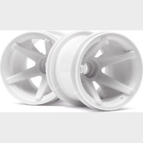 Super Star Mt Wheels Front (white/2.2in/2pcs) - Hp2100 - Hpi Racing