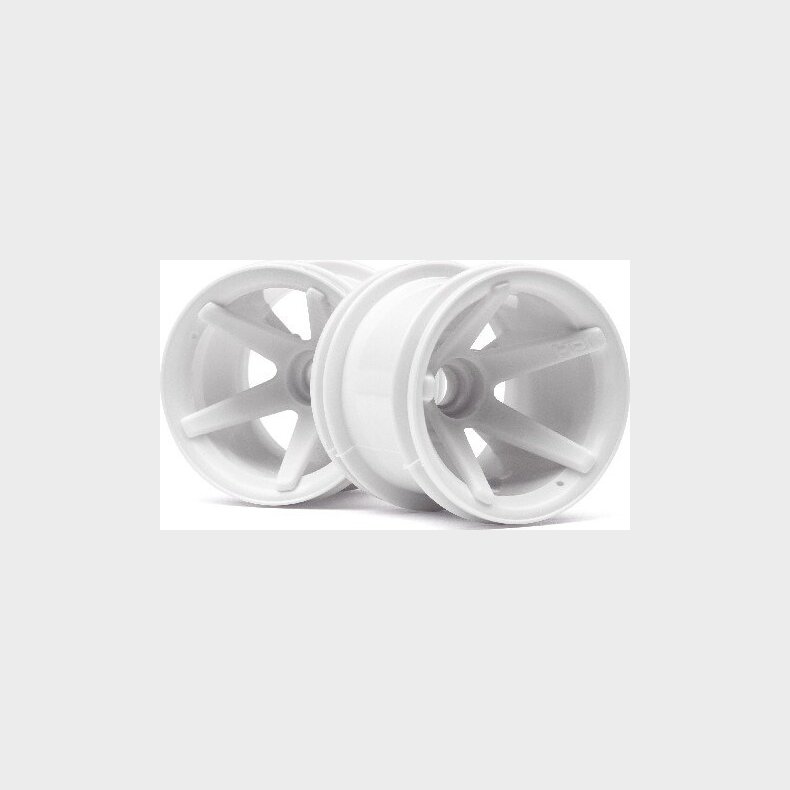 Super Star Mt Wheels Front (white/2.2in/2pcs) - Hp2100 - Hpi Racing