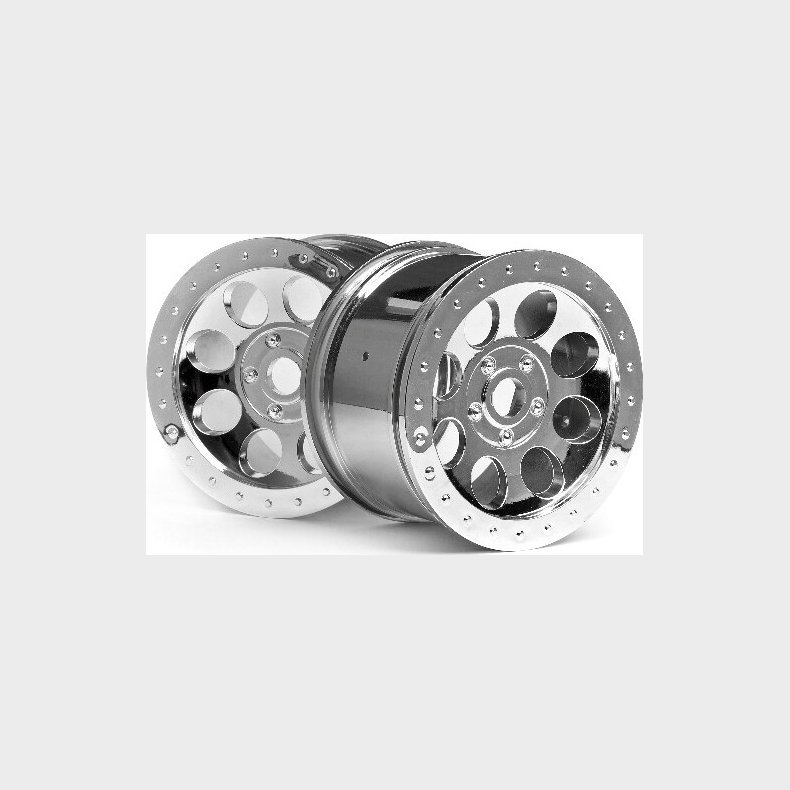 Mag-8 Wheel Chrome (83x56mm/2pcs) - Hp3187 - Hpi Racing