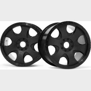 Warlock Wheel Black (83x56mm/2pcs) - Hp3191 - Hpi Racing