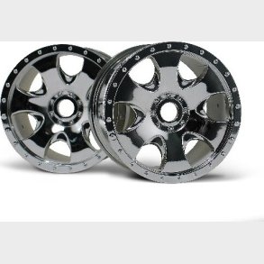 Warlock Wheel Chrome (83x56mm/2pcs) - Hp3192 - Hpi Racing