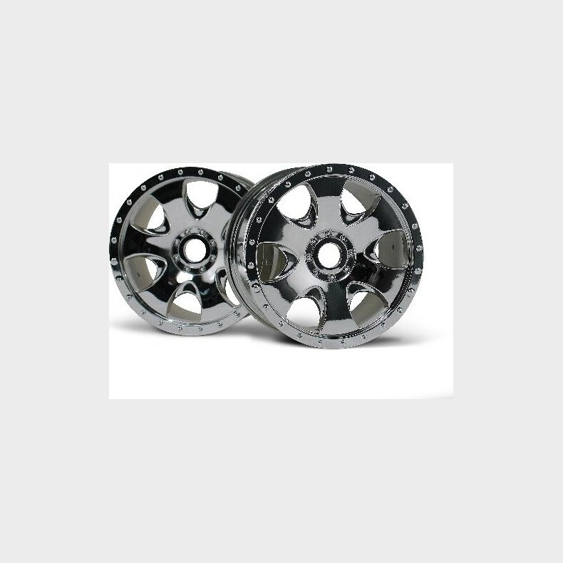 Warlock Wheel Chrome (83x56mm/2pcs) - Hp3192 - Hpi Racing