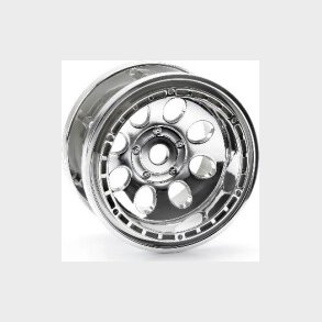 Rock 8 Bead Lock Wheel Chrome (55x36mm/2pcs) - Hp3213 - Hpi Racing