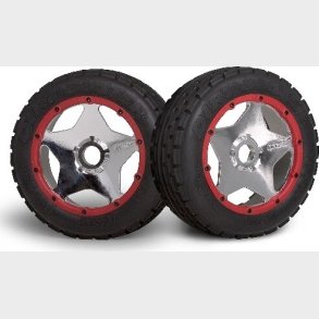 Super Star Wheel Shiny Chrome (120x60mm/2pcs/) - Hp3224 - Hpi Racing