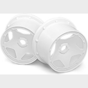Super Star Wheel White (120x75mm/2pcs) - Hp3225 - Hpi Racing