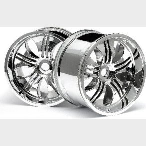 Tremor Wheel Chrome (115x70mm 7inch/2pcs) - Hp3252 - Hpi Racing