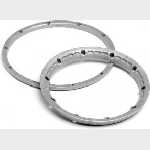 Heavy Duty Wheel Bead Lock Rings Silver F. 2 Whl - Hp3272 - Hpi Racing