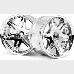 Lp35 Wheel Work Ls406 Chrome (2pcs) - Hp3345 - Hpi Racing