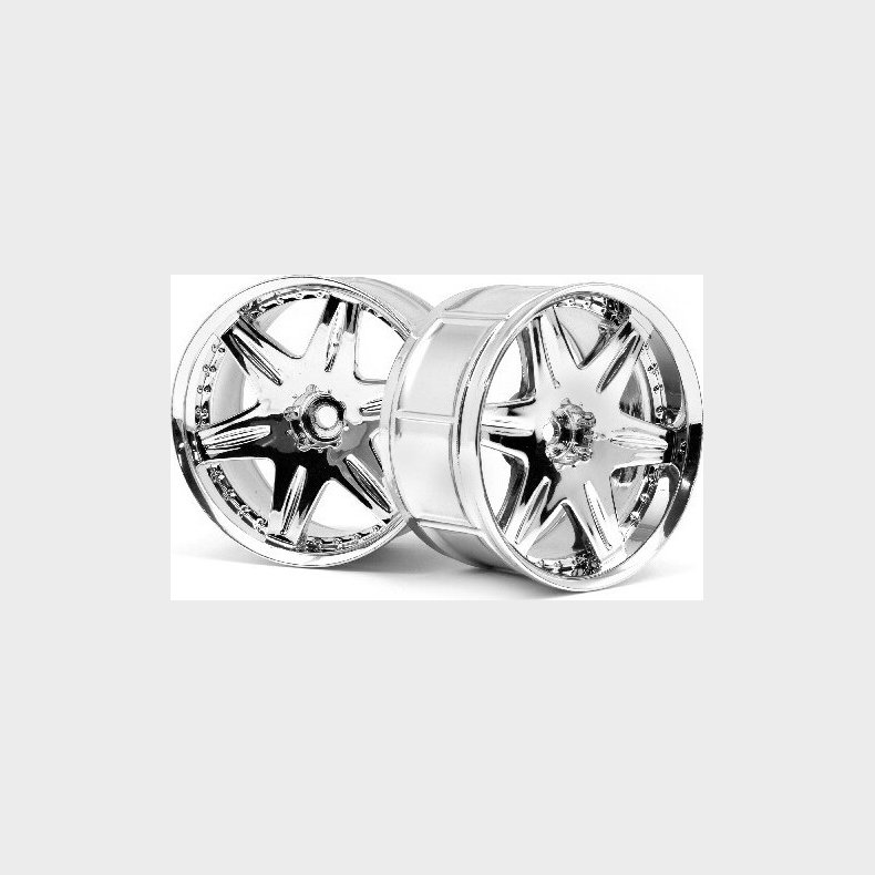 Lp35 Wheel Work Ls406 Chrome (2pcs) - Hp3345 - Hpi Racing