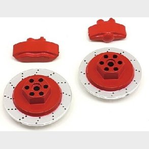 E10 Brake Disc & Caliper Set (red) - Hp33450 - Hpi Racing