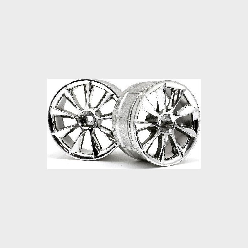 Lp29 Wheel Atg Rs8 Chrome (2pcs) - Hp33462 - Hpi Racing