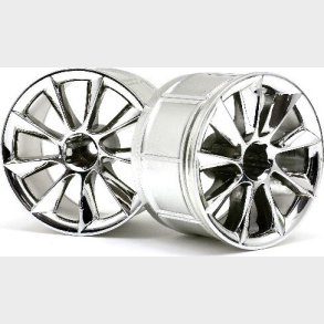 Lp35 Wheel Atg Rs8 Chrome (2pcs) - Hp33464 - Hpi Racing