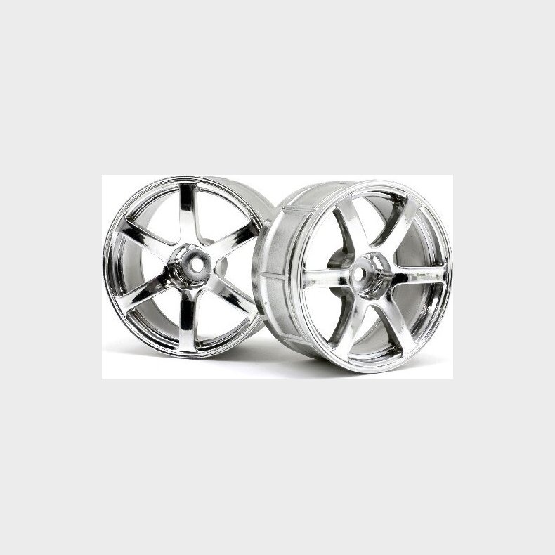 Lp29 Wheel Yokohama Avs Model T6 Chrome (2pcs) - Hp33465 - Hpi Racing