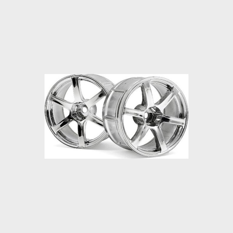 Lp32 Wheel Yokohama Avs Model T6 Chrome (2pcs) - Hp33466 - Hpi Racing