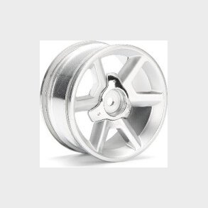 Gt Wheel Silver (6mm Offset/2pcs) - Hp33471 - Hpi Racing