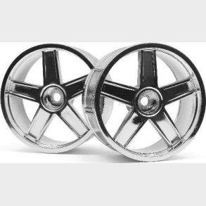 Lp29 Wheel Mf Type Chrome (3mm Offset/2pcs) - Hp33476 - Hpi Racing