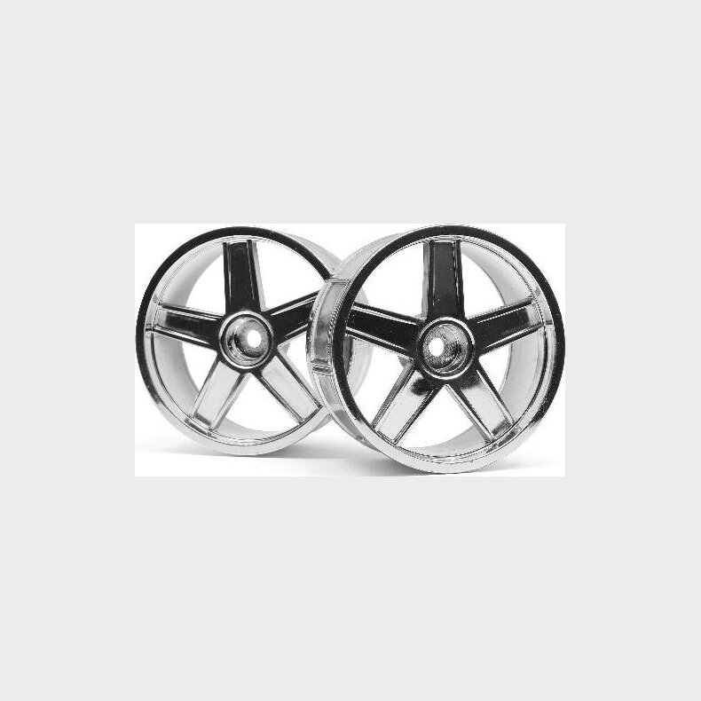 Lp29 Wheel Mf Type Chrome (3mm Offset/2pcs) - Hp33476 - Hpi Racing