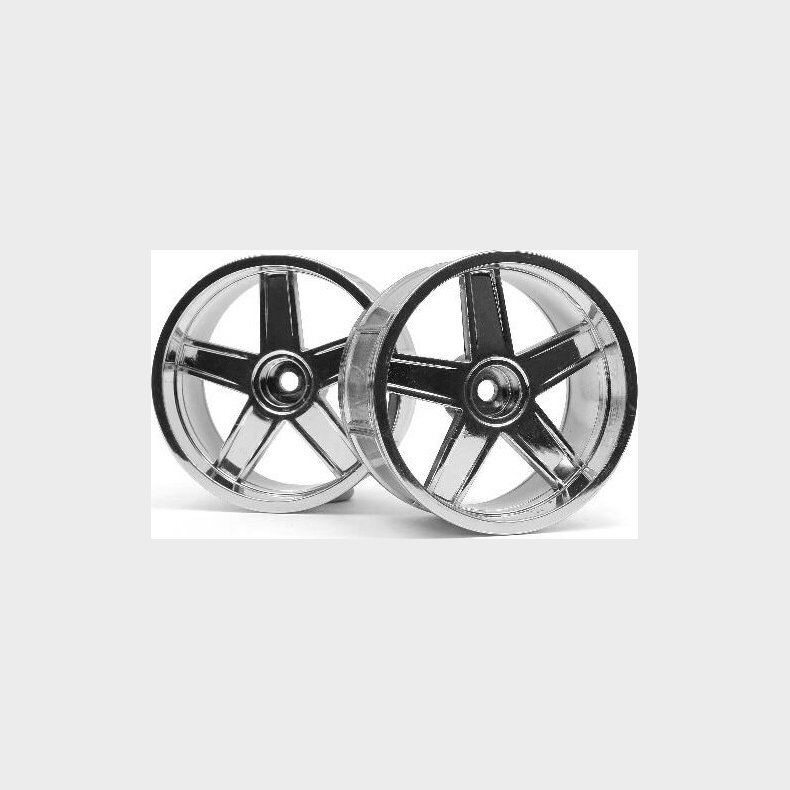 Lp35 Wheel Mf Type Chrome (9mm Offset/2pcs) - Hp33478 - Hpi Racing