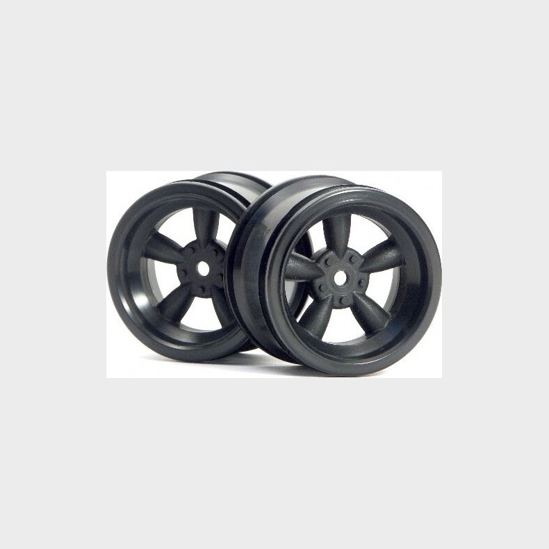 Vintage 5 Spoke Wheel 31mm (wide) Black 6mm Offset - Hp3821 - Hpi Racing