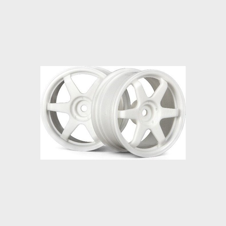 Te37 Wheel 26mm White(omm Offset) - Hp3835 - Hpi Racing