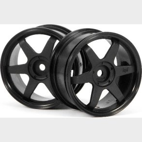 Te37 Wheel 26mm Black (0mm Offset) - Hp3836 - Hpi Racing