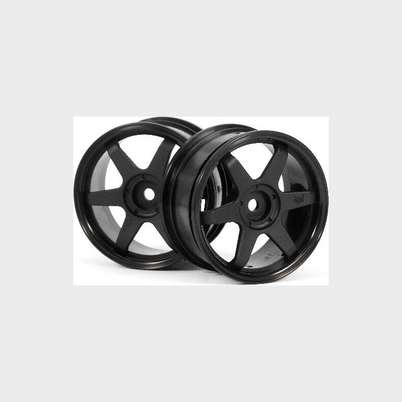 Te37 Wheel 26mm Black (0mm Offset) - Hp3836 - Hpi Racing