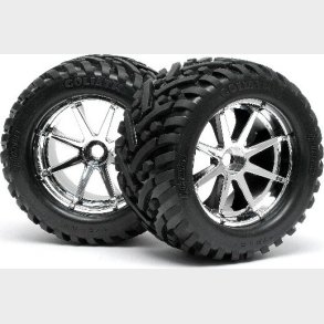 Mounted Goliath Tire 178x97mm On Blast Wheel Crm - Hp4727 - Hpi Racing
