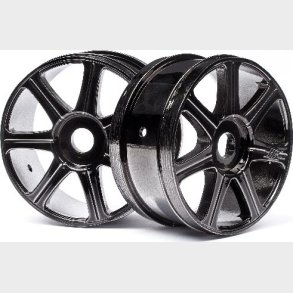 Hb Edge Wheel (black Chrome/2pcs) - Hp67768 - Hpi Racing