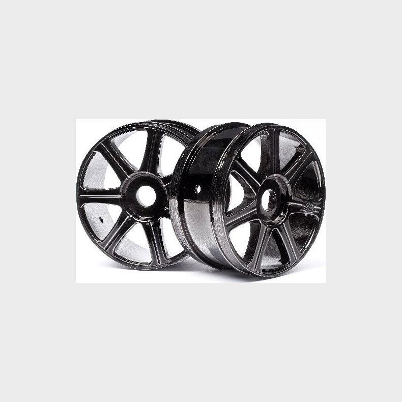 Hb Edge Wheel (black Chrome/2pcs) - Hp67768 - Hpi Racing