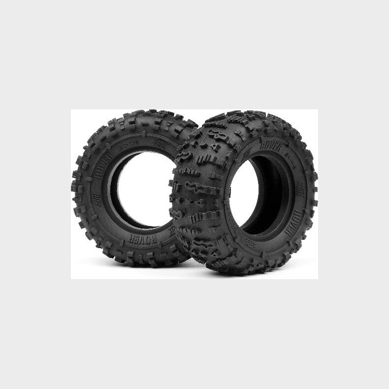 Rover 1.9 Tire (red/rock Crawler/2pcs) - Hp67913 - Hpi Racing