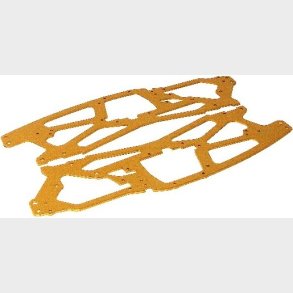 Main Chassis 2.5mm (gold/2pcs) - Hp73916 - Hpi Racing