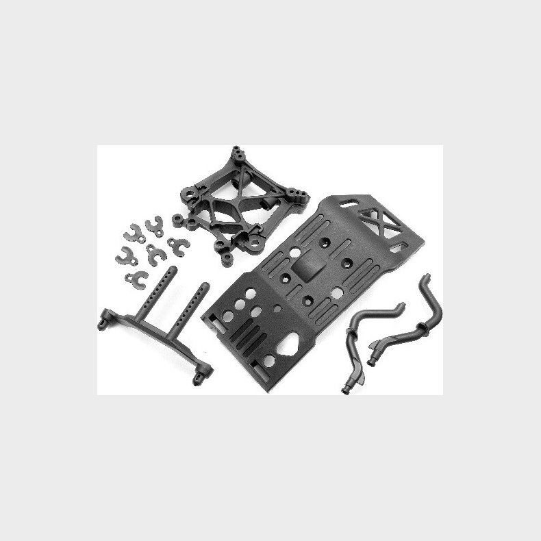 Skid Plate/body Mount/shock Tower Set - Hp85234 - Hpi Racing