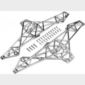 Main Chassis Set (matte Chrome) - Hp85254 - Hpi Racing