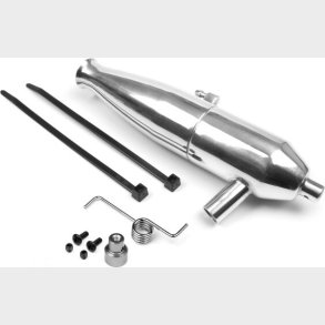 Aluminium Tuned Pipe (polished/21+) - Hp86138 - Hpi Racing
