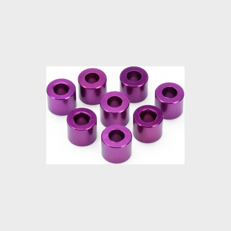 Spacer 4x8x6.5mm(purple/8pcs) - Hp86378 - Hpi Racing