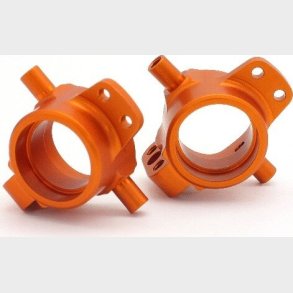 Hd Aluminum Front Hub Carrier (orange/2pcs) - Hp86994 - Hpi Racing