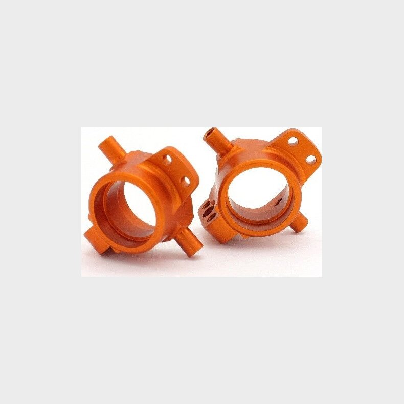 Hd Aluminum Front Hub Carrier (orange/2pcs) - Hp86994 - Hpi Racing