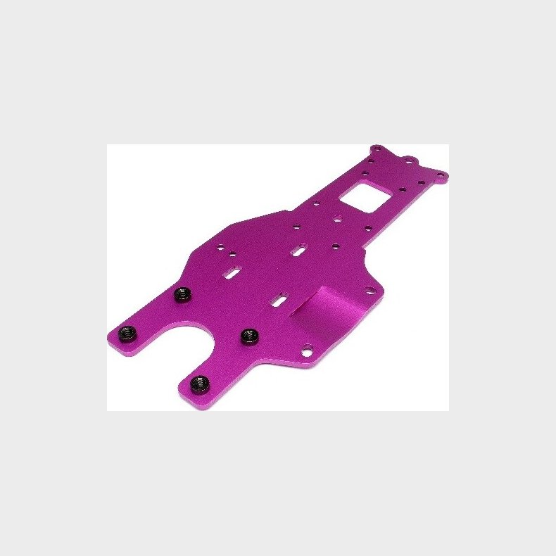 Rear Chassis Plate (purple) - Hp87416 - Hpi Racing